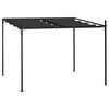 vidaXL Gazebo with Retractable Roof 300x300x233 cm Anthracite