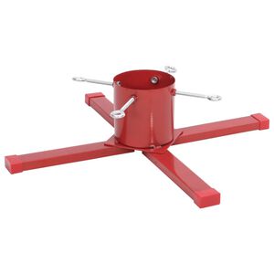 vidaXL Christmas Tree Stand Red 61x61x15.5 cm