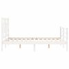 vidaXL Bed Frame without Mattress White 120x200 cm Solid Wood