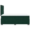 vidaXL Box Spring Bed with Mattress Dark Green 120x190 cm Small Double Velvet