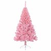 vidaXL Artificial Pre-lit Christmas Tree with 300 LEDs Pink 240 cm PVC