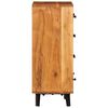 vidaXL Chest of Drawers 55x30x75 cm Solid Wood Acacia and Metal