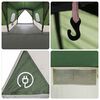 vidaXL Tent Green 680 x 510 x 210 cm 185T Polyester with PU Coating