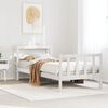 vidaXL Bed Frame without Mattress White 90x200 cm Solid Wood Pine