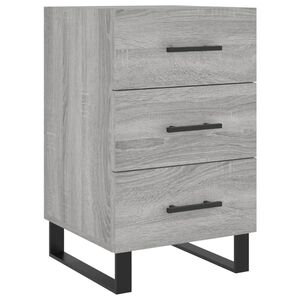 vidaXL Bedside Cabinet Grey Sonoma 40x40x66 cm Engineered Wood