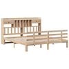 vidaXL Bookcase Bed without Mattress 180x200 cm Super King Solid Wood Pine