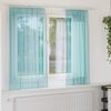 vidaXL Voile Curtains with Rod Pockets 2 pcs Turquoise