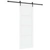 vidaXL Sliding Door ORKDAL White 83 x 232 cm Solid Pine Wood