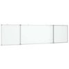 vidaXL Magnetic Whiteboard Foldable 200x50x1,7 cm Aluminium