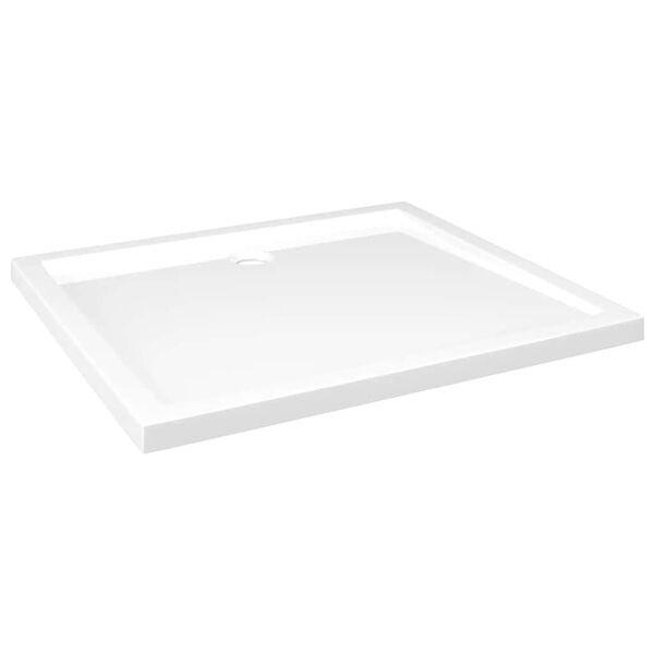 vidaXL Rectangular ABS Shower Base Tray White 80x90 cm