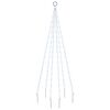 vidaXL Christmas Tree on Flagpole Cold white 108 LEDs 180 cm