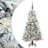 vidaXL Artificial Hinged Christmas Tree Green 150 cm PE and PVC