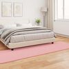 vidaXL Faux Rabbit Fur Rug Olite Pink 80 x 250 cm Polyester