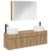 vidaXL Bathroom Cabinet Set 4 pcs Artisan Oak Engineered Wood