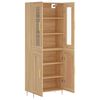 vidaXL Highboard Sonoma Oak 69.5x34x180 cm Engineered Wood