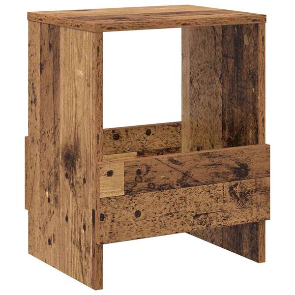 vidaXL Magazine Rack Old Wood 35 x 30 x 45 cm