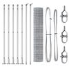 vidaXL Fence with Post Silver 1.6 x 10 m Steel