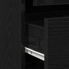 vidaXL Drawer Cabinet Black 80 x 41 x 58 cm Engineered Wood