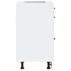 vidaXL Kitchen Base Cabinet "Kalmar" High Gloss White Engineered Wood