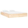 vidaXL Bed Frame without Mattress Solid Wood 140x190 cm