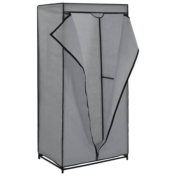 vidaXL Wardrobe Grey 75x50x160 cm
