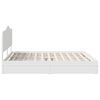 vidaXL Storage Bed with Headboard White 200 x 200 cm Engineered Wood