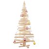 vidaXL Christmas Trees with Stand Natural 150 cm Solid pine wood