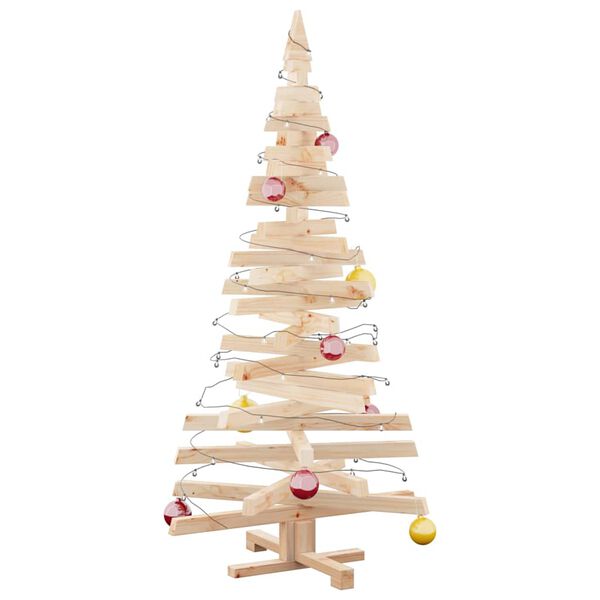 vidaXL Christmas Trees with Stand Natural 150 cm Solid pine wood