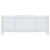 vidaXL MDF Radiator Cover White 205 cm