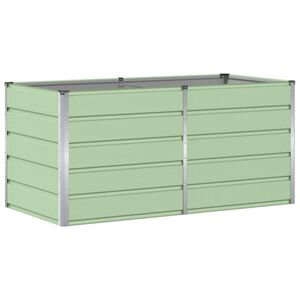 vidaXL Planter Green 160 x 80 x 75 cm Steel