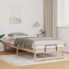 vidaXL Bed Frame Brown 90 x 220 cm Solid Pine Wood