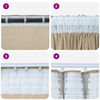 vidaXL Velvet Curtains with Curtains 2 pcs Cream 225 x 140 cm Velvet