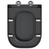 vidaXL Toilet Seat Anthracite 44.5 x 35 x 3.6 cm Duroplast