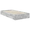 vidaXL Storage Bed Concrete Grey 90 x 200 cm Engineered Wood