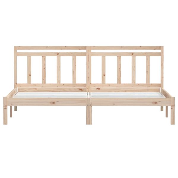 vidaXL Bed Frame without Mattress Super King Solid Wood