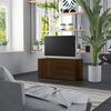 vidaXL TV Cabinet Brown Oak 80x34x36 cm Engineered Wood