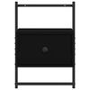 vidaXL Bedside Cabinets Wall-mounted 2 pcs Black 35x30x51 cm Engineered Wood