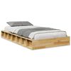 vidaXL Bed Frame without Mattress 75x190 cm Solid Wood Oak