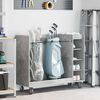 vidaXL Golf Cabinet with Wheel Plain Concrete Grey 120 x 45 x 98 cm