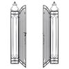 vidaXL Ornamental Garden Gate Wrought Iron 122x20.5x160 cm