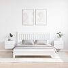 vidaXL Bedside Table 2 pcs White 39 x 34 x 33 cm Solid pinewood