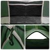 vidaXL Camping Tent 1-Person Green Waterproof
