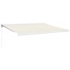 vidaXL Retractable Awning Cream 4.5x3 m Fabric and Aluminium