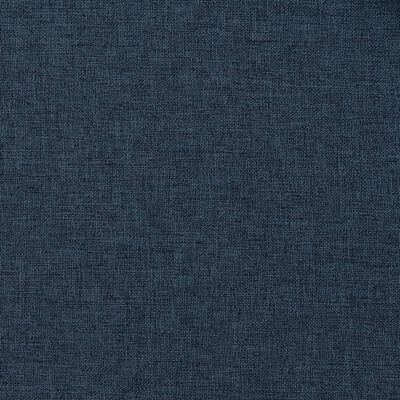 vidaXL Linen-Look Blackout Curtains with Hooks 2 pcs Blue 140x225 cm