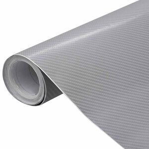vidaXL Car Films 2 pcs 4D Silver 100x150 cm+50x150 cm