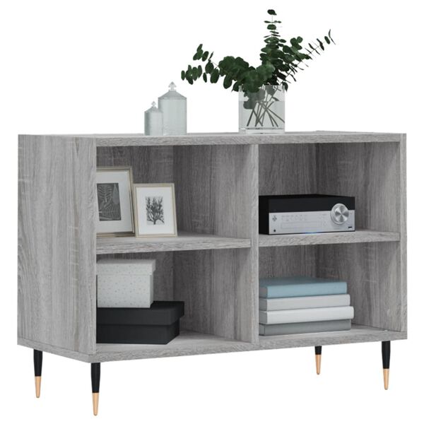 vidaXL TV Cabinet Grey Sonoma 69.5x30x50 cm Engineered Wood