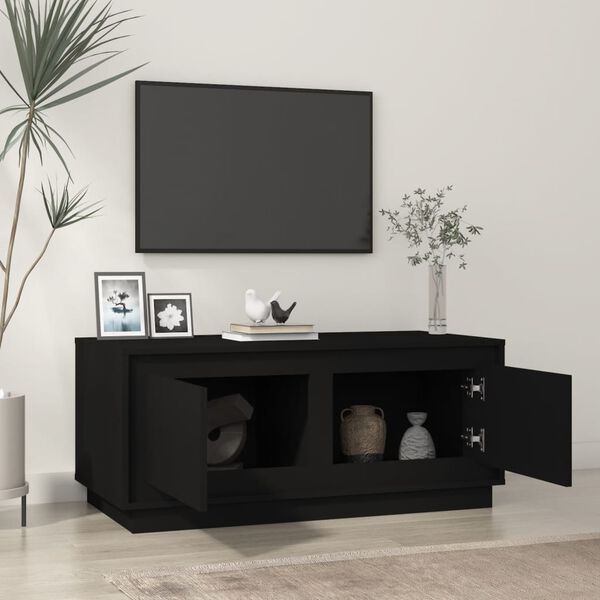 vidaXL Coffee Table Black 102x50x44 cm Engineered Wood