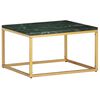 vidaXL Coffee Table | Green, Brass