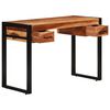 vidaXL Desk with 2 Drawers 110x50x77 cm Solid Acacia Wood