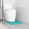 vidaXL Anti-slip Bath Mat with Toilet Cut Turquoise 50 x 50 cm PP